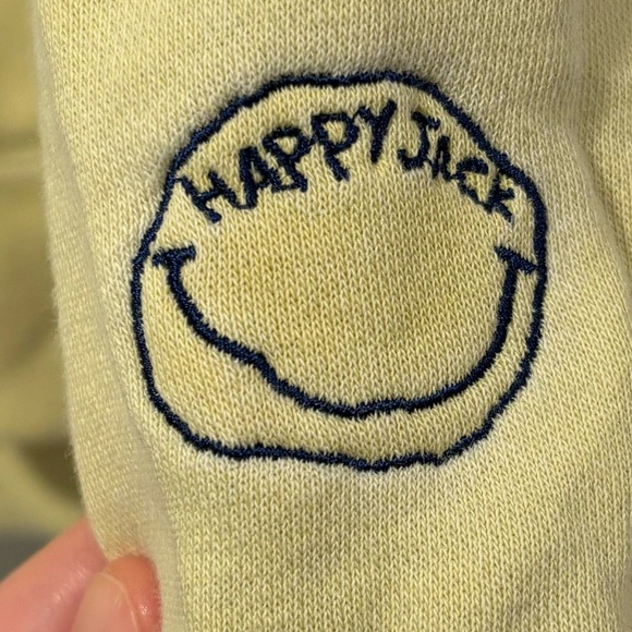 Happy Jack Smiley Embroidered Pullover Hoodie Sweatshirt - Picture 3 of 4